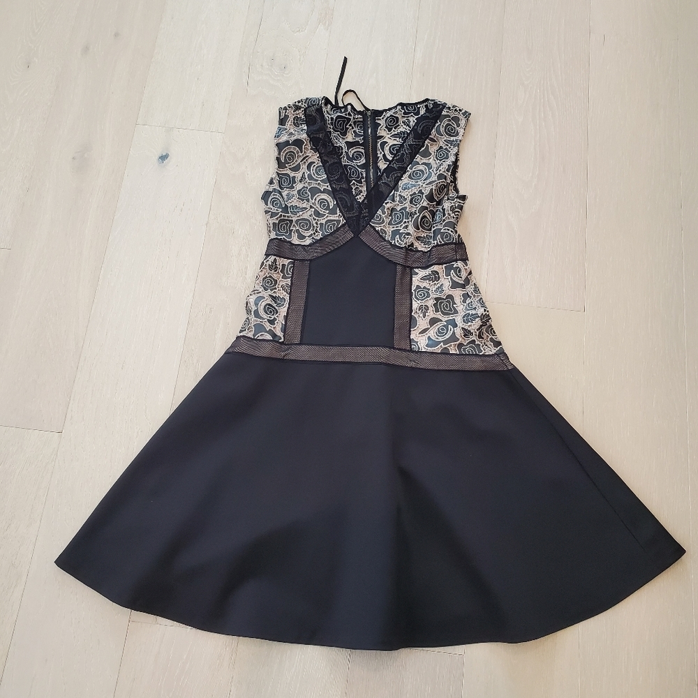 Tracy Reese flared inset cocktail party dress NWT